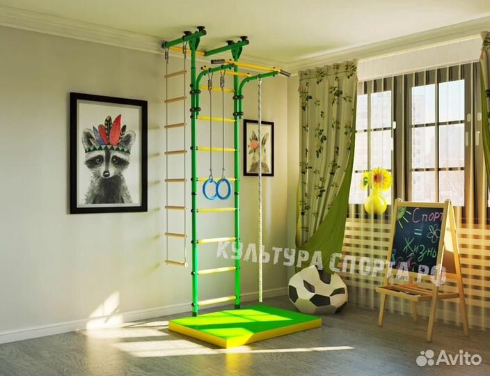 Шведкая стенка детская распорная Plus