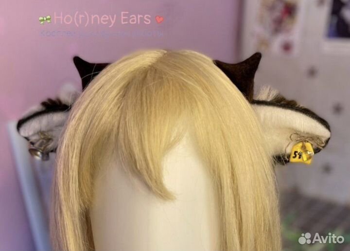 Ушки коровки ручная работа