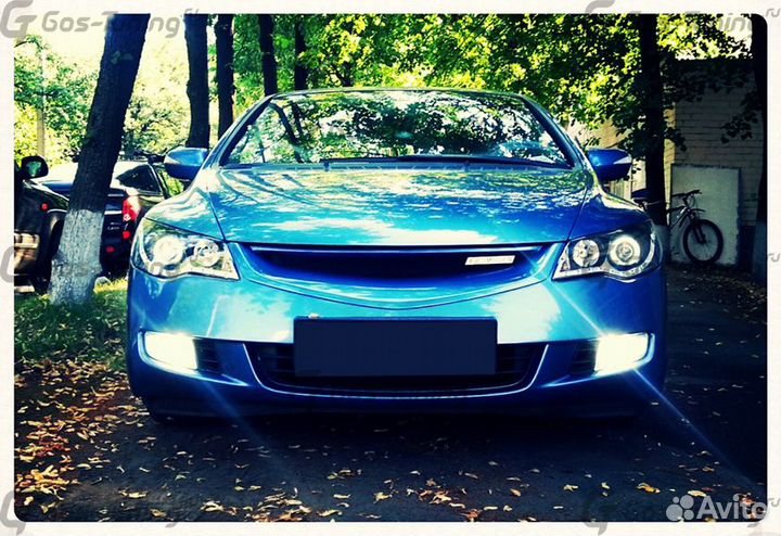 Тюнинг решетка радиатора на Honda Civic 4D