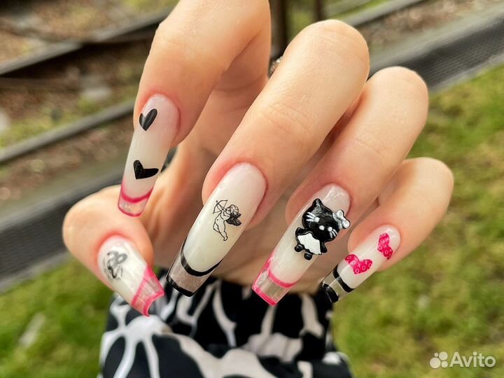 Маникюр, Наращивание/коррекция ногтей