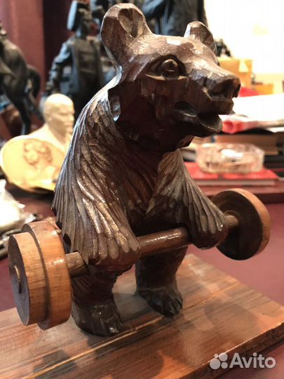 Медведь штангист олимпиада-80