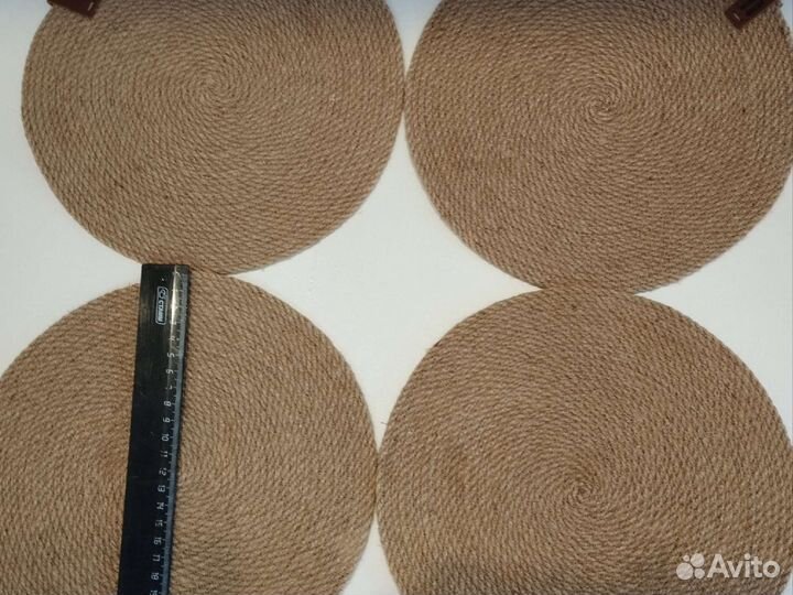 Джутовые салфетки б/у