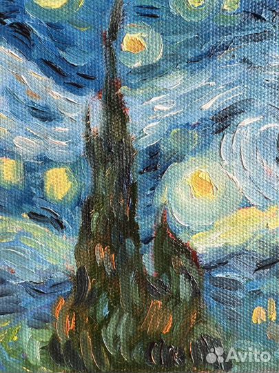 Картина маслом Звездная ночь Ваг Гог