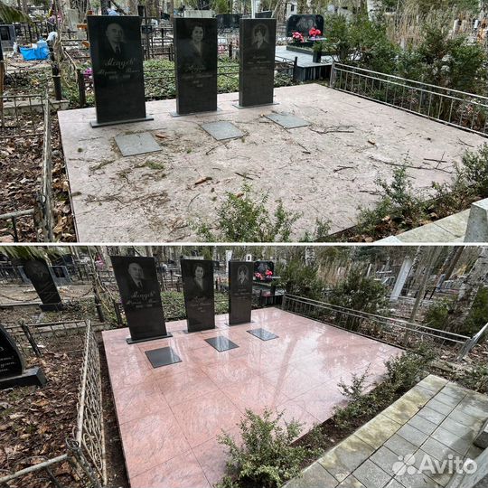 Уборка мест захаранения