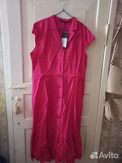 Платье лен Savage новое 52