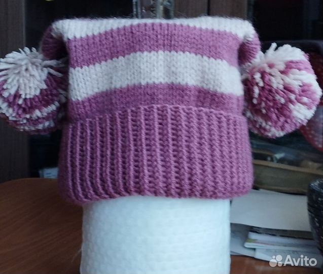 Комплект шапка и шарф для девочки