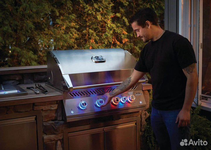 Встраиваемый газовый гриль Napoleon BIG-32