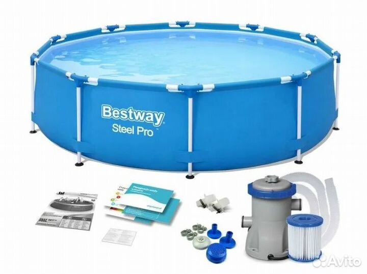 Каркасный бассейн 366х76см, фильтр-насос