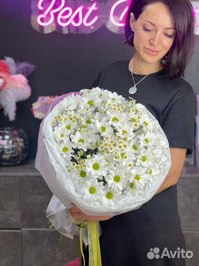 Ромашки доставка цветы и букеты