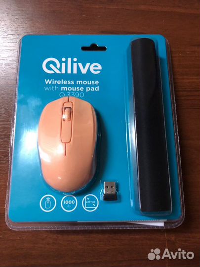 Новая Беспроводная мышка с ковриком