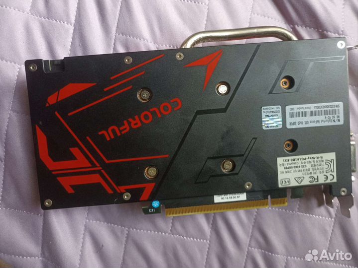 Видеокарта colorful gtx 1660 super
