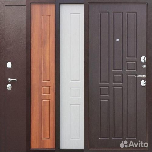 Дверь входная Гарда 8мм Рустикальный дуб, Белый яс