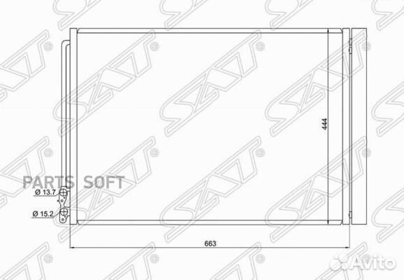 Радиатор кондиционера Бмв 5-Серии F10/F11 10