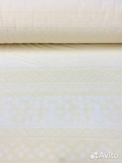 Ткань Деворе Бежевый Орнамент