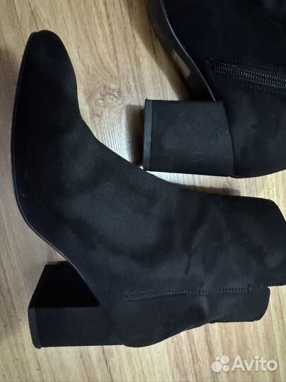 Сапоги ботильоны натуральная замша