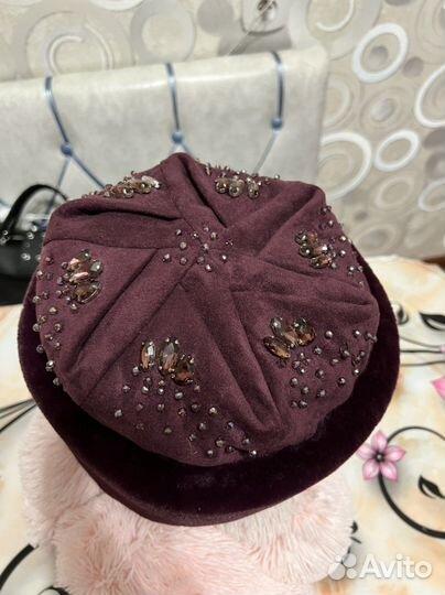 Шапка женская из экомеха