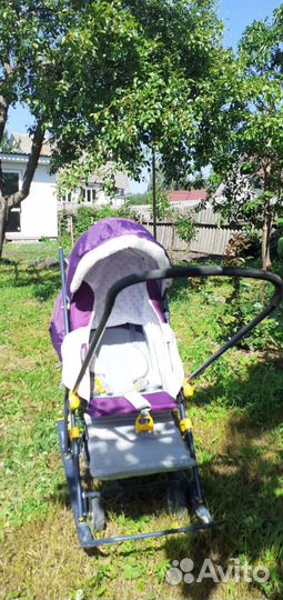 Детские санки коляска ника