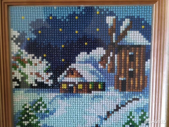 Алмазная мозаика готовая работа