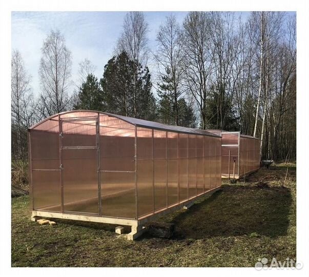 Теплица оцинкованная Прямостенная с нанополикарбон