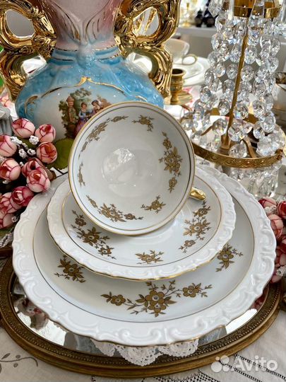 Чайная Кофейная тройка. Фарфор. kahla