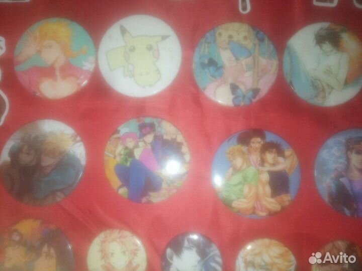 Аниме наклейки/ значки