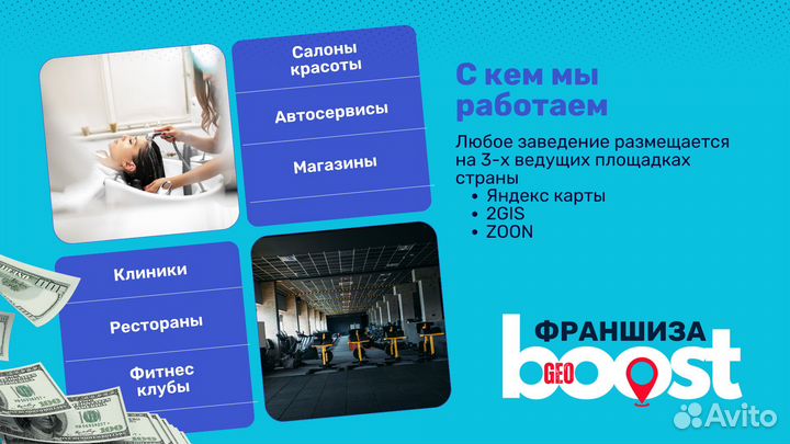 Франшиза GeoBoost продвижение на геосервисах