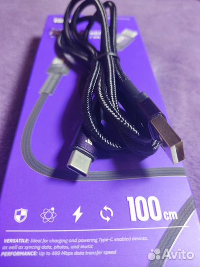 Кабель для быстрой зарядки USB type c