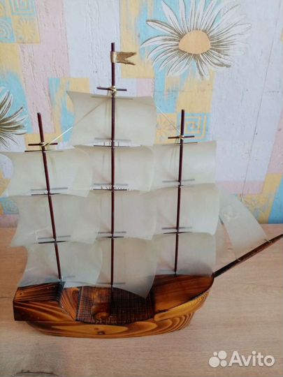 Модель парусника, паруса под покраску, можно отрис