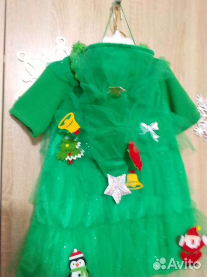 Новогодние костюмы 98 мышка и елочка