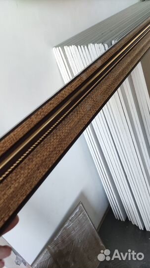 Карниз потолочный алюминиевый двухрядный 3м