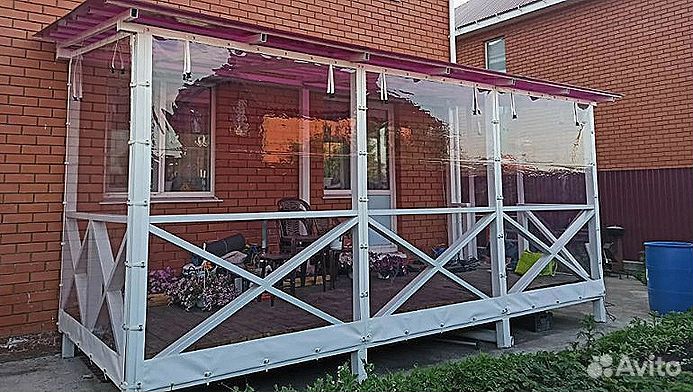 Мягкие окна для беседки