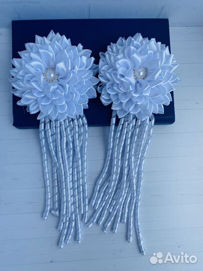 Бантики на 1 сентября.Белые банты