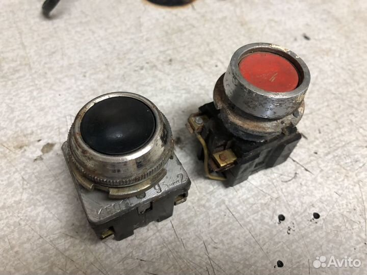 Кнопки пускателя, СССР, 2шт