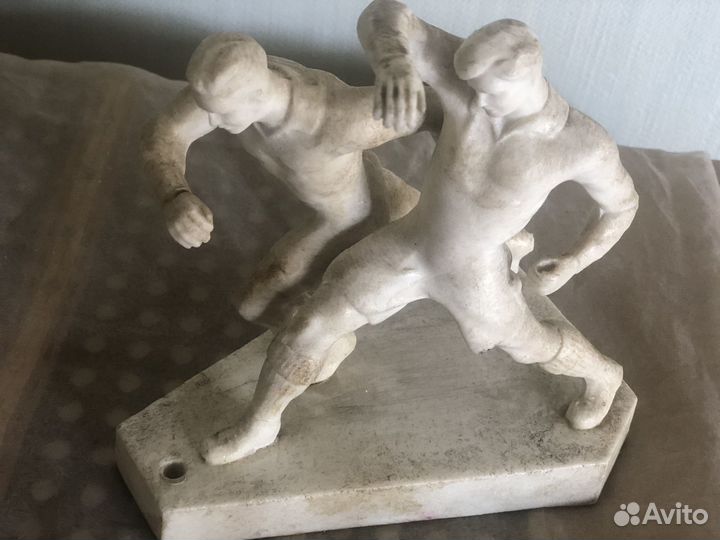 Редкая Статуэтка футболисты СССР фхи 60г пластик