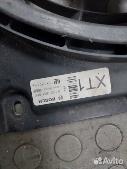 Вентилятор радиатора Opel Zafira B, 2013