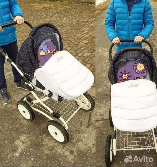 Коляска 2 в 1 индиго