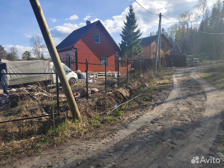 Столб для забора. Столбы каркаса забора. Доставка