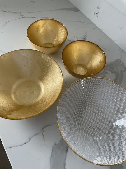 Zara home блюдо золотой цвет