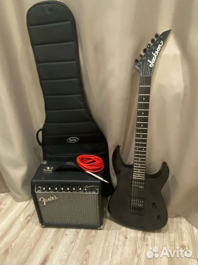 Электрогитара Jackson Js11 + Комбик Fender + Чехол