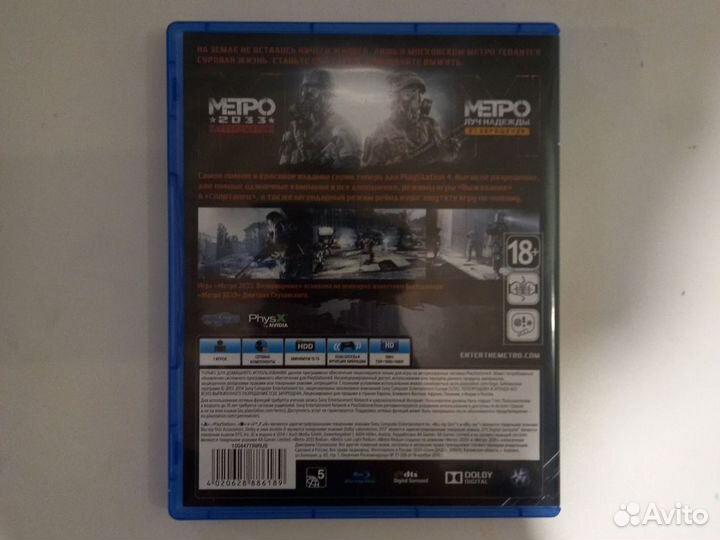 Игра Ps4. Metro Redux