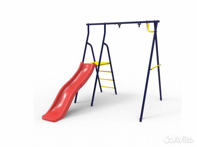 Уличная горка для детей с качелями Rokids удк-1