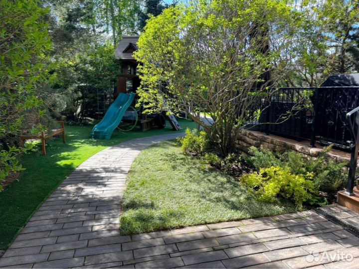 Красивый рулонный газон от профессионалов