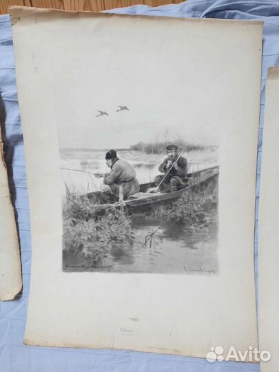 Картины-фототипия,старинные шереръ-набгольцъ