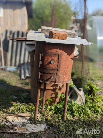 Печь дровяная буржуйка. Торг