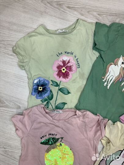 Футболки пакетом 98 104 hm