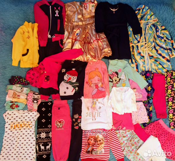 Вещи пакетом на девочку 110 116