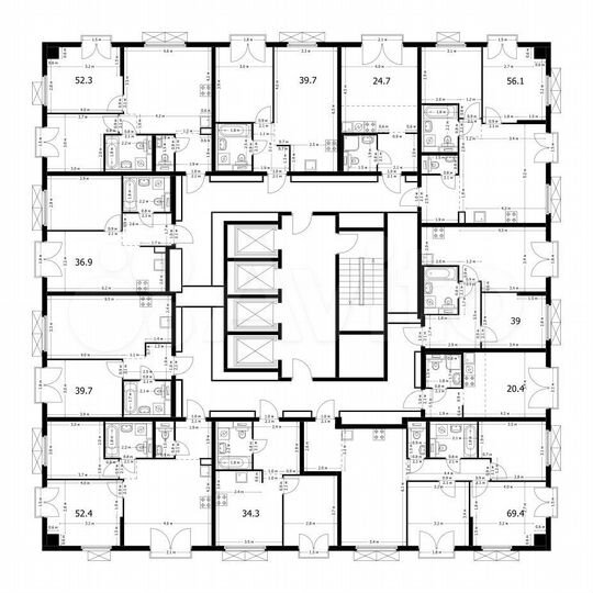Квартира-студия, 20,4 м², 16/26 эт.