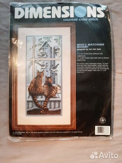 Dimensions Who's watching whom Вышивка