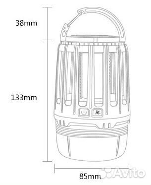 Кемпинговый Антикомаринный фонарик WarSun Y98