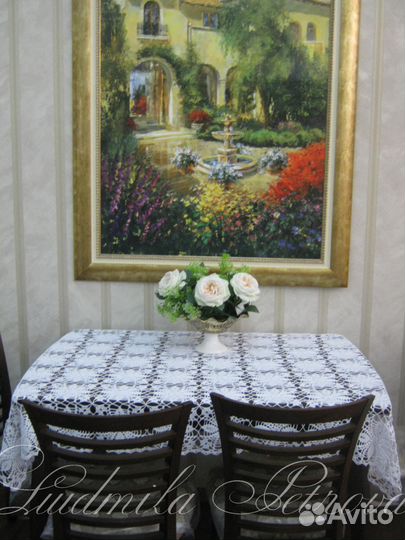 Скатерть вязаная Жемчужина